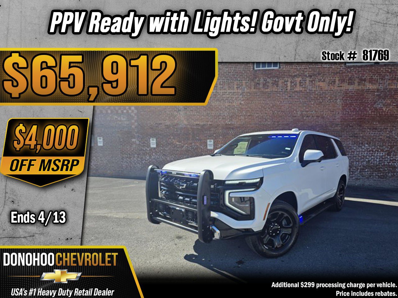 New 2025 Chevrolet Tahoe 2WD image 1