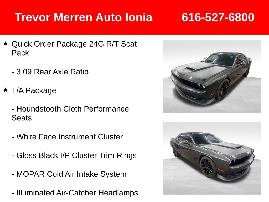 Used 2019 Dodge Challenger R/T Scat Pack w/ T/A Package RWD image 19