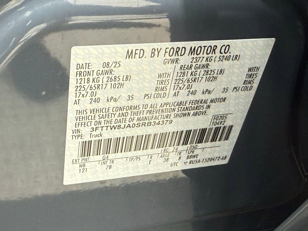 New 2025 Ford Maverick XLT w/ Equipment Group 302A image 43