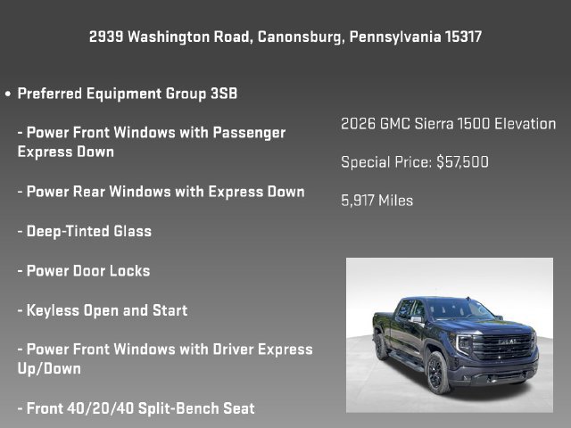 Certified 2026 GMC Sierra 1500 Elevation w/ Elevation Premium Package AWD/4WD image 5