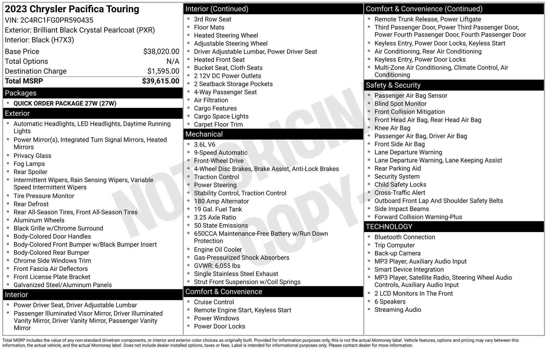 Used 2023 Chrysler Pacifica Touring FWD image 5