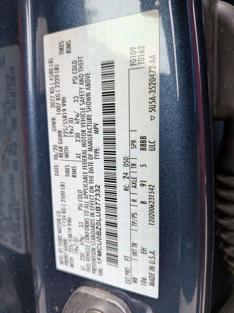 Used 2020 Ford Escape SE Sport image 35