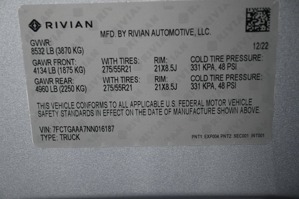 Used 2022 Rivian R1T Adventure AWD/4WD image 6