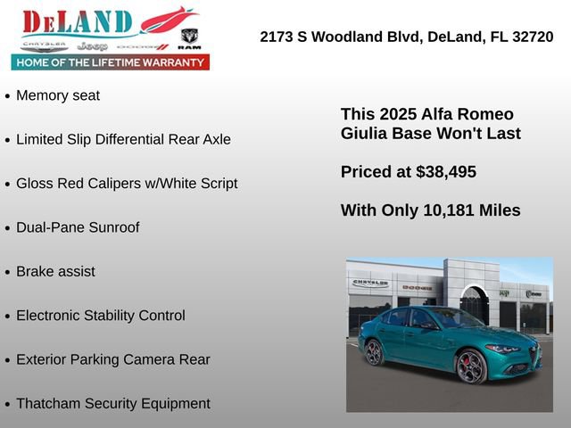 Used 2025 Alfa Romeo Giulia AWD w/ Veloce Package AWD image 19