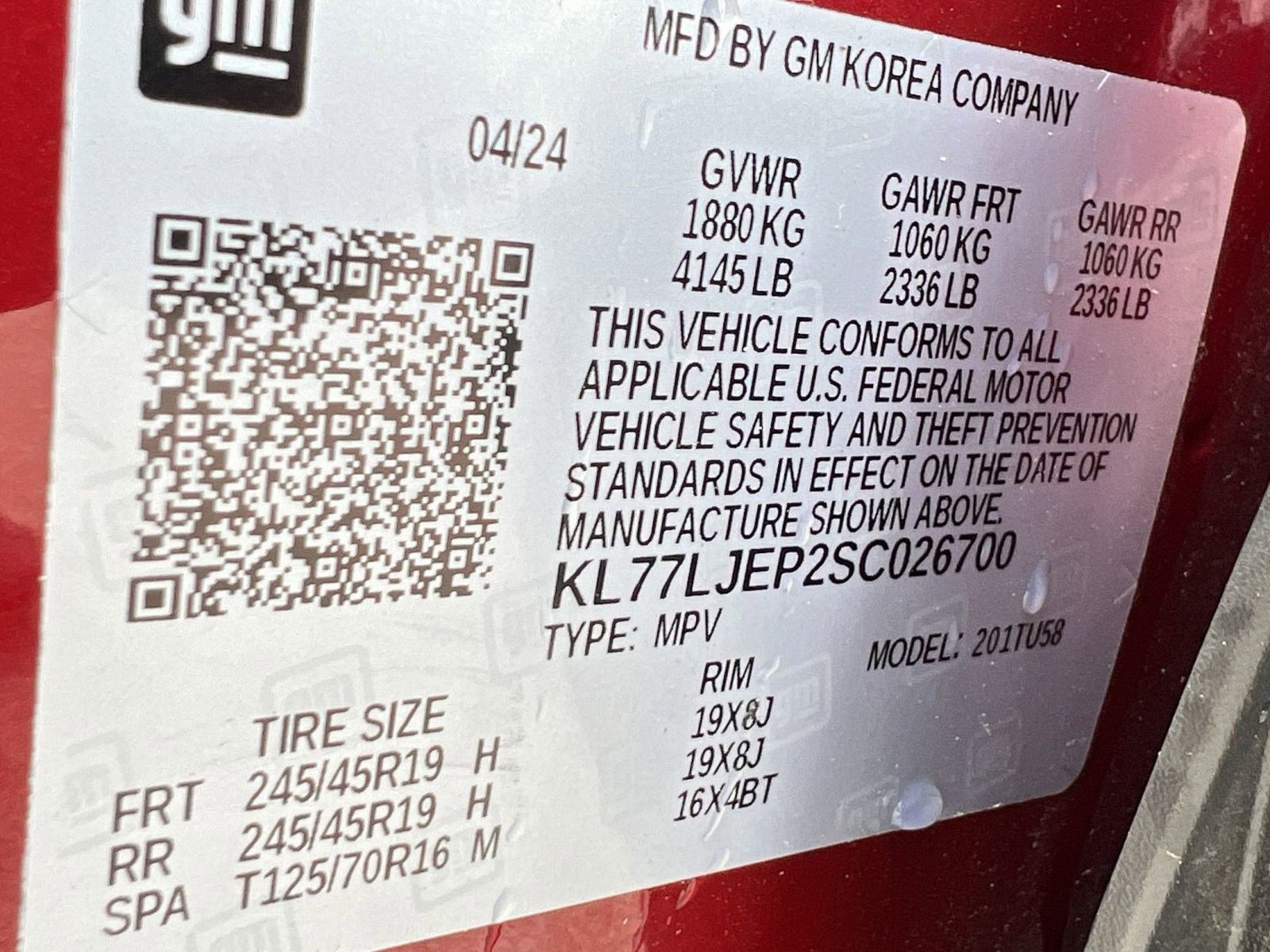 Used 2025 Chevrolet Trax RS w/ Sunroof Package image 20