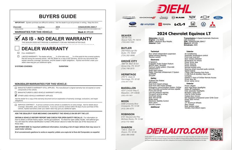 Used 2024 Chevrolet Equinox LT AWD/4WD image 40