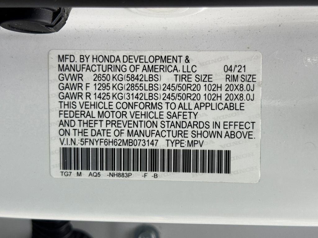 Used 2021 Honda Pilot Touring image 30