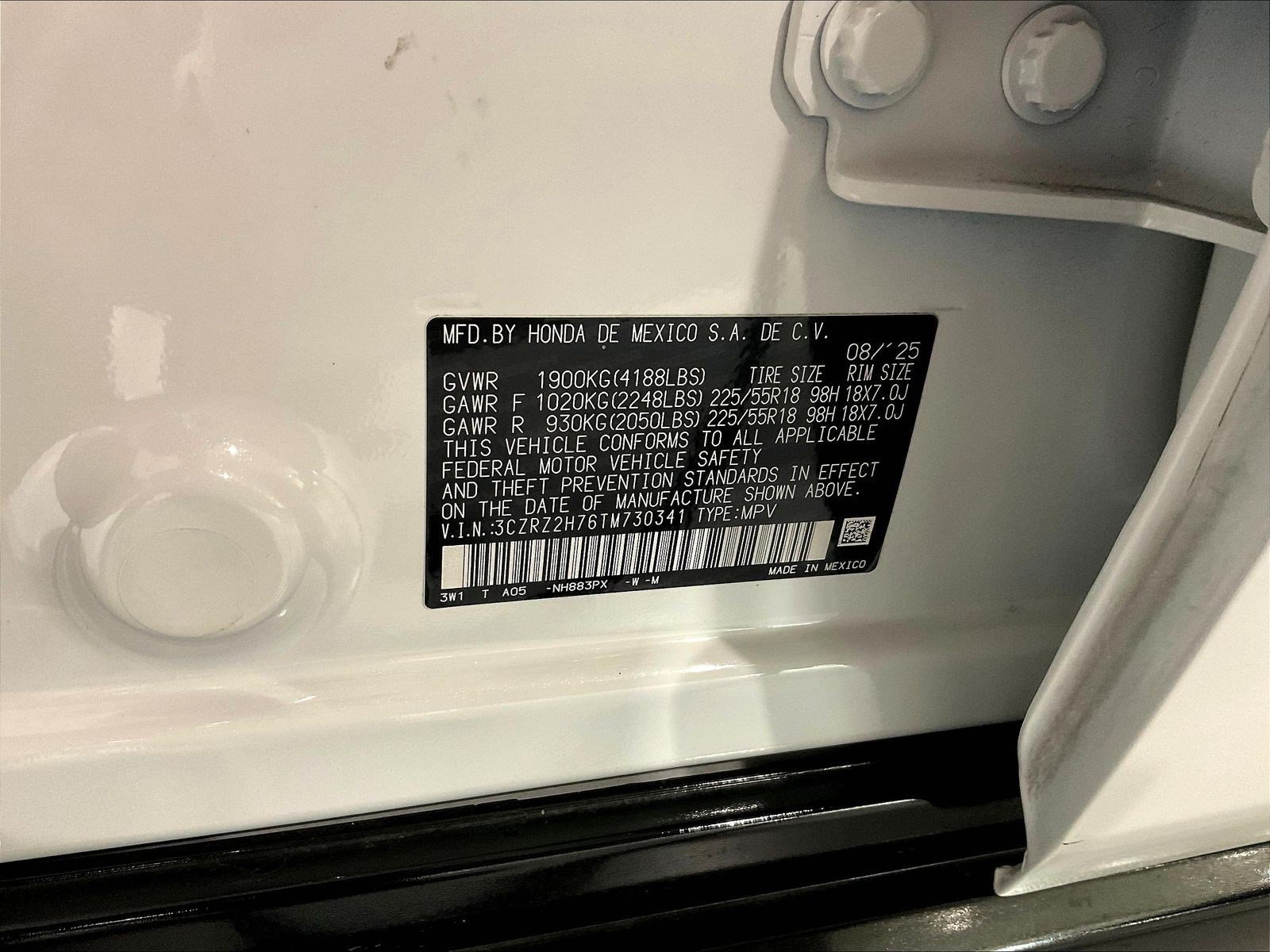 Certified 2026 Honda HR-V EX-L image 18