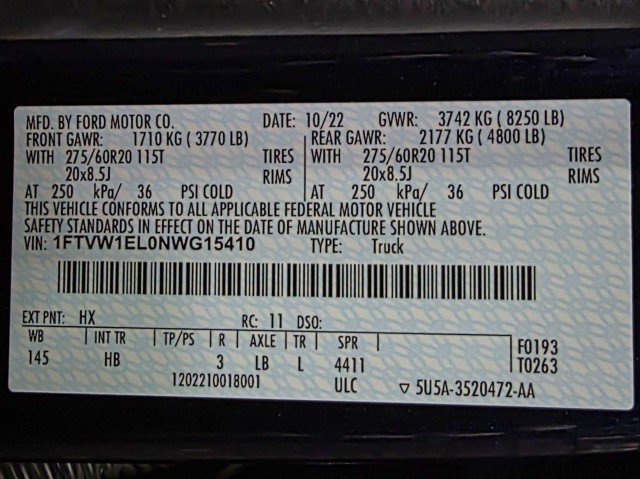 Used 2022 Ford F150 Lightning Lariat image 44