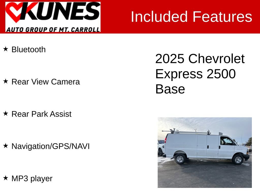 Used 2025 Chevrolet Express 2500 Extended w/ Communications Package image 3
