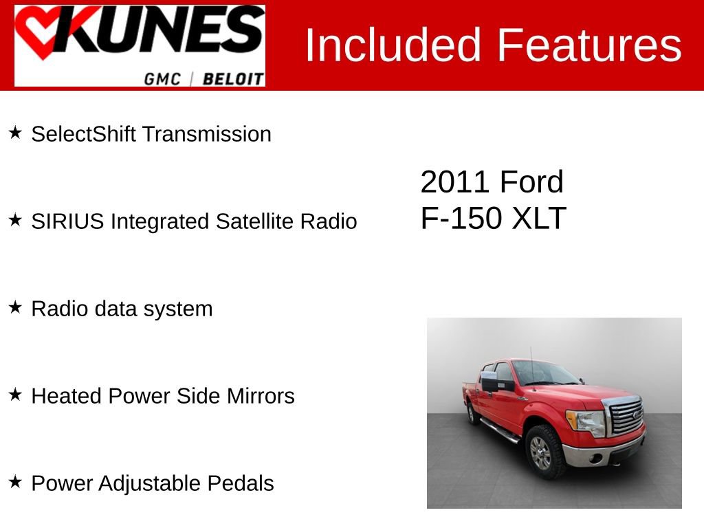 Used 2011 Ford F150 XLT w/ XLT Chrome Pkg image 2