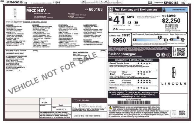 Used 2019 Lincoln MKZ Reserve w/ Reserve Plus Package image 19