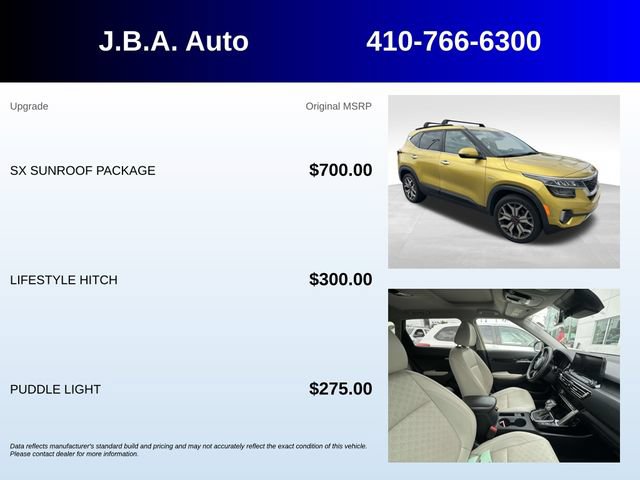 Used 2021 Kia Seltos SX w/ SX Sunroof Package AWD/4WD image 5