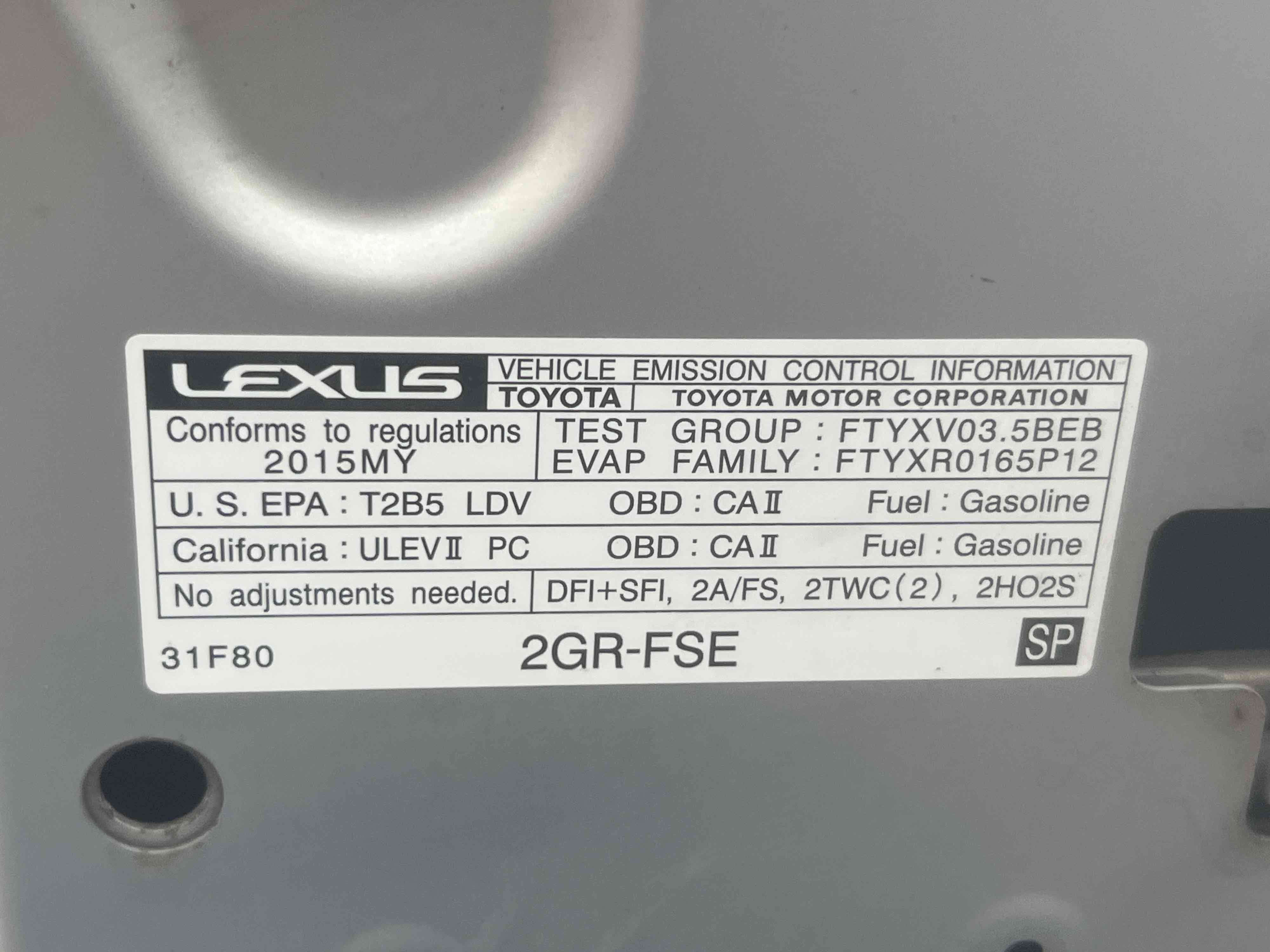Used 2015 Lexus RC 350 w/ F Sport w/Summer Tires RWD image 13