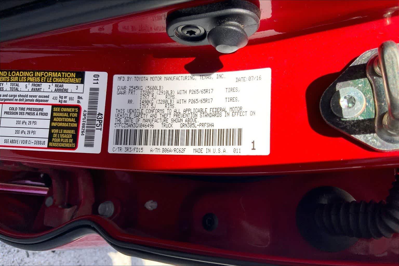 Used 2016 Toyota Tacoma SR AWD/4WD image 20