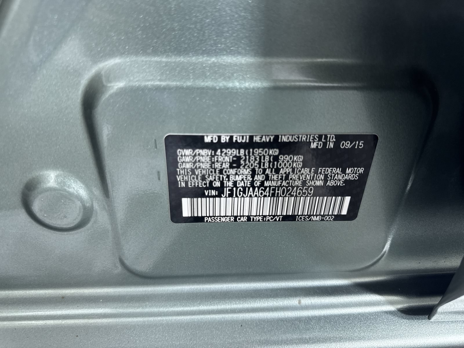 Used 2015 Subaru Impreza 2.0i AWD/4WD image 12