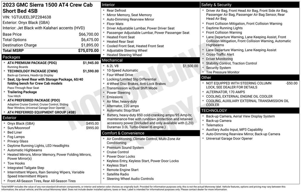 Used 2023 GMC Sierra 1500 AT4 w/ AT4 Premium Package AWD/4WD image 40