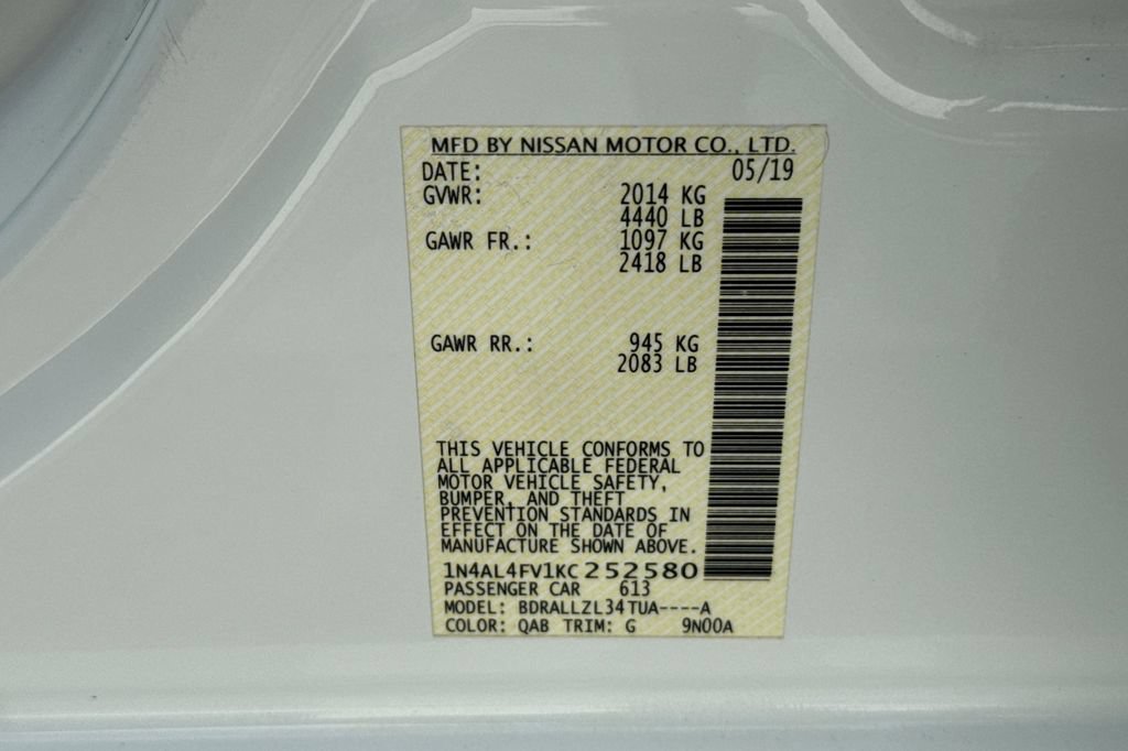 Used 2019 Nissan Altima 2.0 Platinum FWD image 27