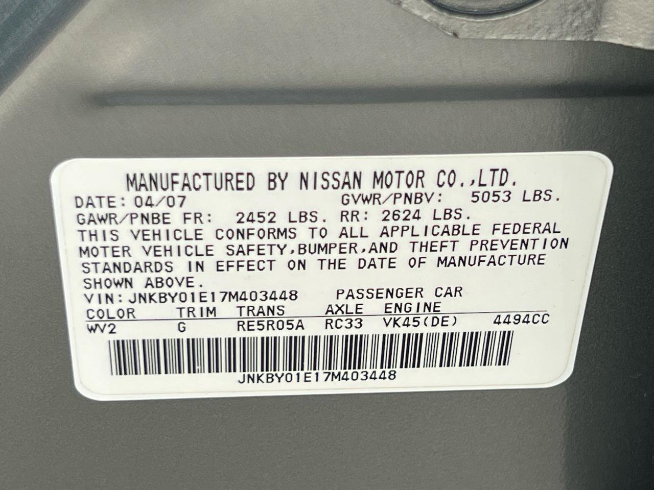 Used 2007 INFINITI M45 Sport w/ Technology Pkg RWD image 50