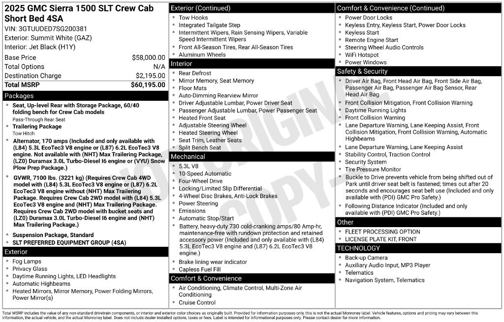 Used 2025 GMC Sierra 1500 SLT AWD/4WD image 30