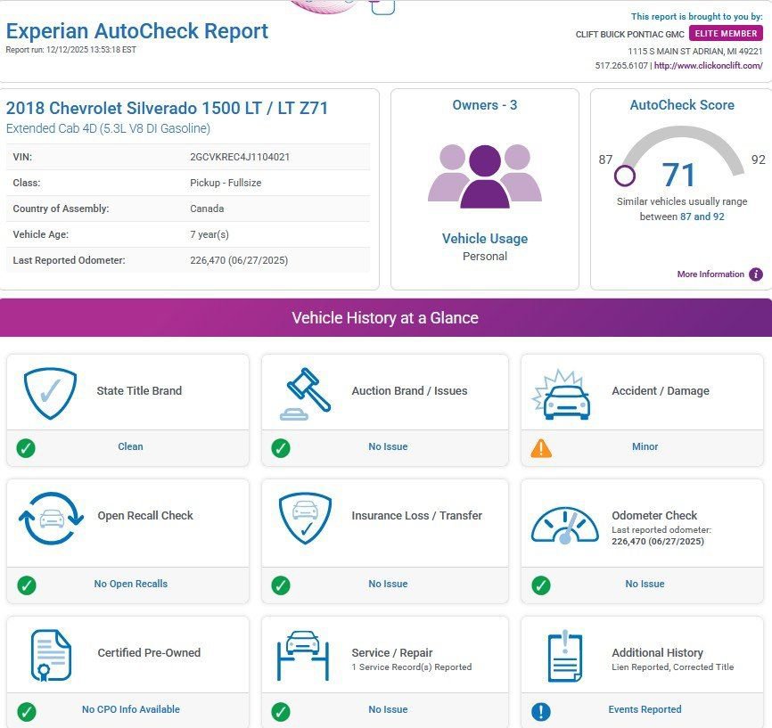 Used 2018 Chevrolet Silverado 1500 LT w/ All Star Edition image 3