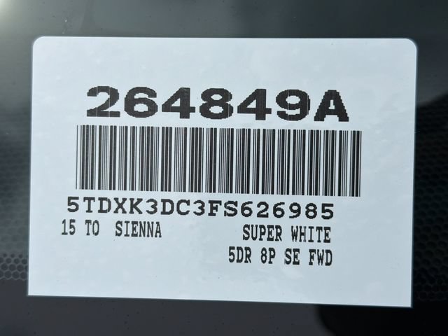 Used 2015 Toyota Sienna SE FWD image 33