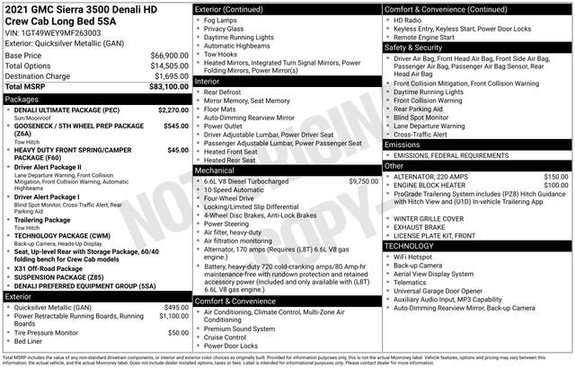 Used 2021 GMC Sierra 3500 Denali w/ Denali Ultimate Package image 26