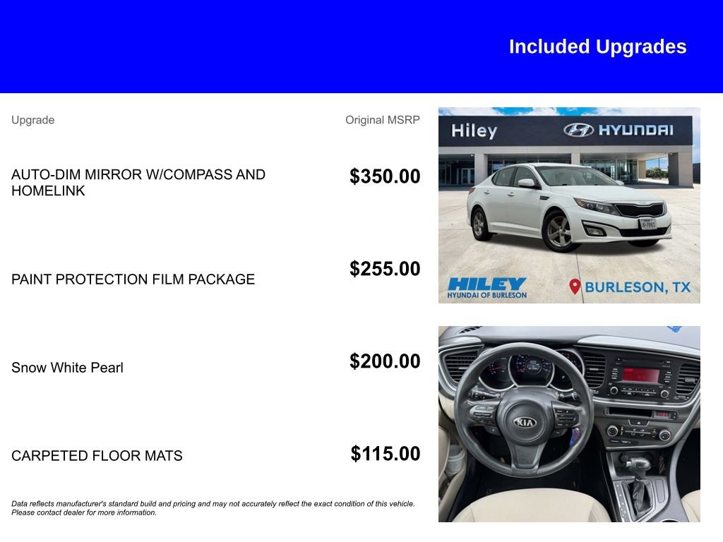 Used 2014 Kia Optima LX w/ Paint Protection Film Package image 5