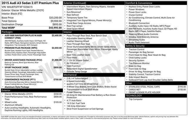 Used 2015 Audi A3 2.0T Premium Plus image 60
