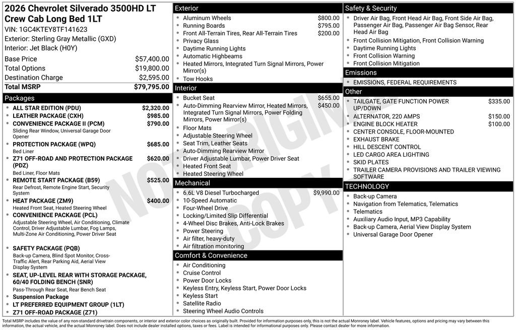 New 2026 Chevrolet Silverado 3500 LT w/ All Star Edition image 4