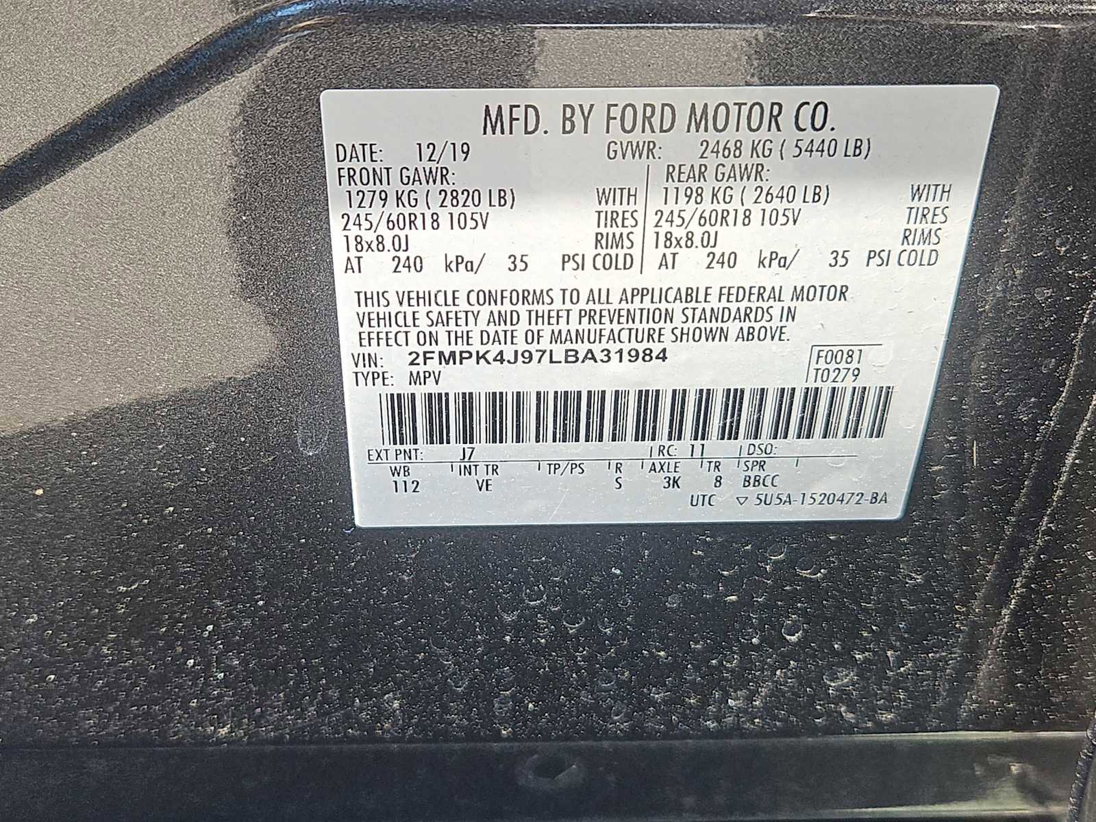 Used 2020 Ford Edge SEL w/ Convenience Package image 13