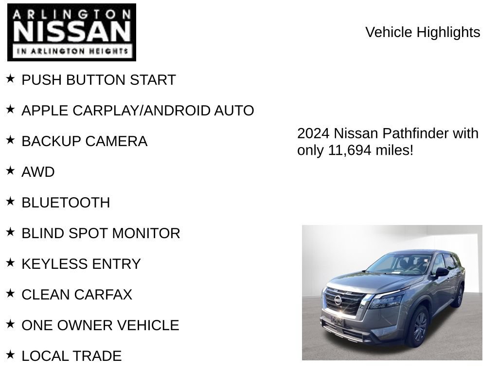 Used 2024 Nissan Pathfinder S AWD/4WD image 7