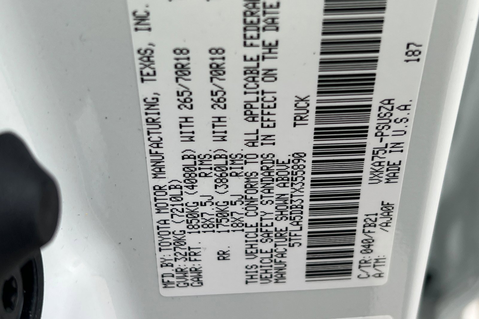 New 2026 Toyota Tundra SR5 image 21