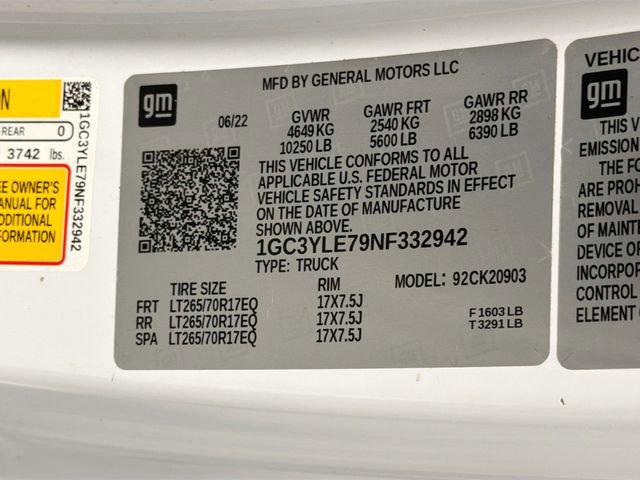 Certified 2022 Chevrolet Silverado 2500 W/T w/ WT Convenience Package image 20