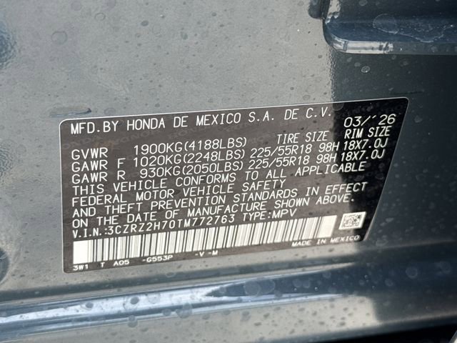 New 2026 Honda HR-V EX-L image 39