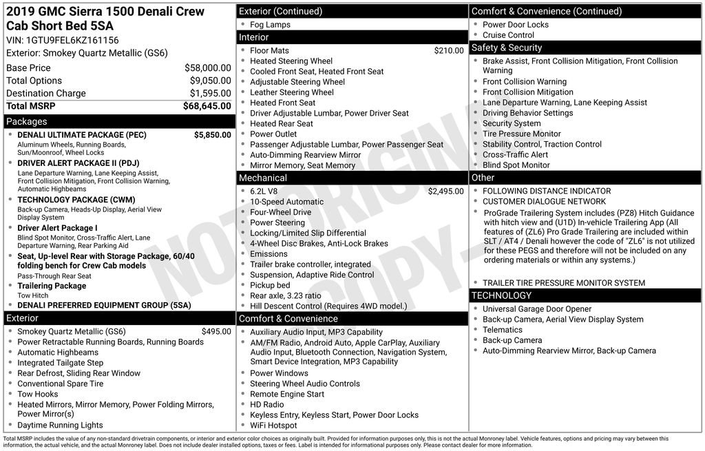 Used 2019 GMC Sierra 1500 Denali w/ Denali Ultimate Package image 2