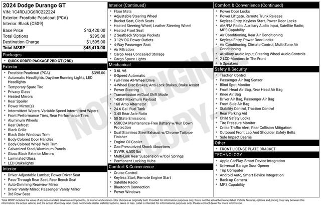 Used 2024 Dodge Durango GT image 15