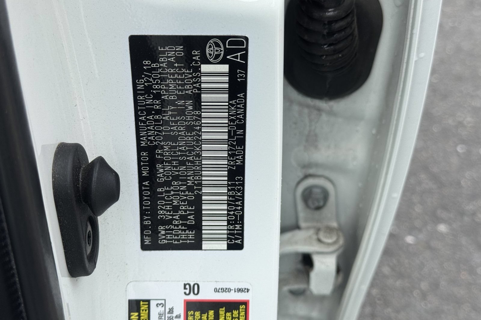 Used 2019 Toyota Corolla LE w/ Carpet Mat Package (TMS) FWD image 49