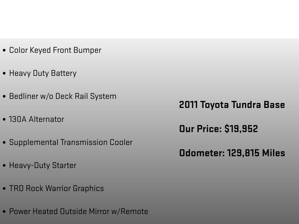 Used 2011 Toyota Tundra 4x4 CrewMax w/ TRD Rock Warrior Pkg image 24