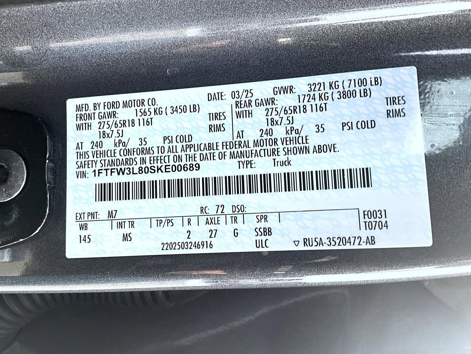 Used 2025 Ford F150 XLT w/ Equipment Group 301A Standard AWD/4WD image 27