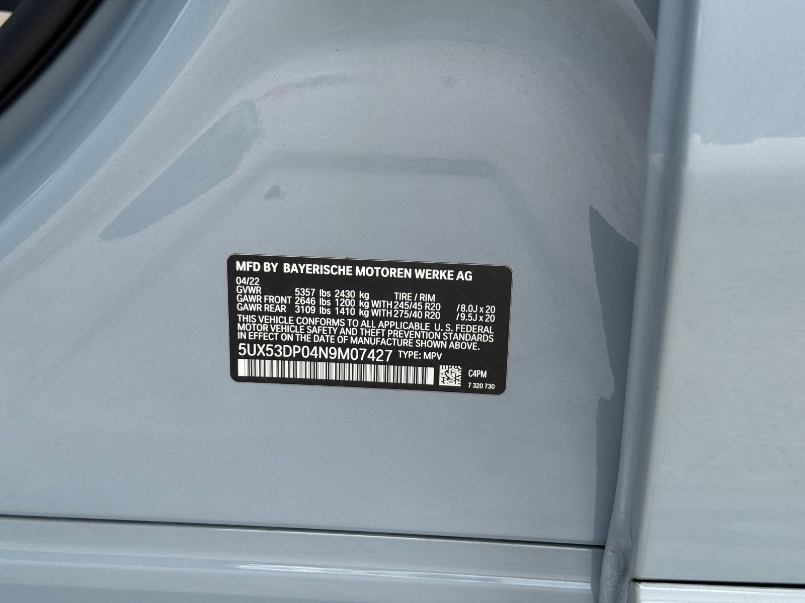 Used 2022 BMW X3 xDrive30i w/ M Sport Package 2 image 30