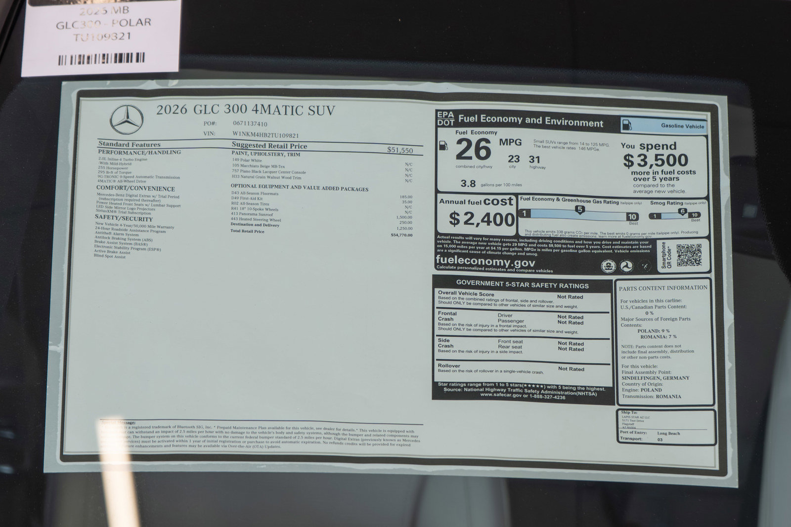 New 2026 Mercedes-Benz GLC 300 4MATIC image 35