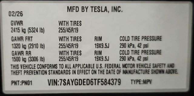 Used 2026 Tesla Model Y Long Range RWD image 44