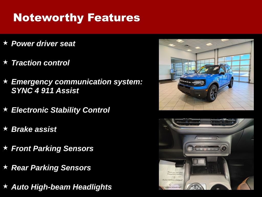 Used 2025 Ford Bronco Sport Outer Banks w/ Outer Banks Tech Package+ image 14