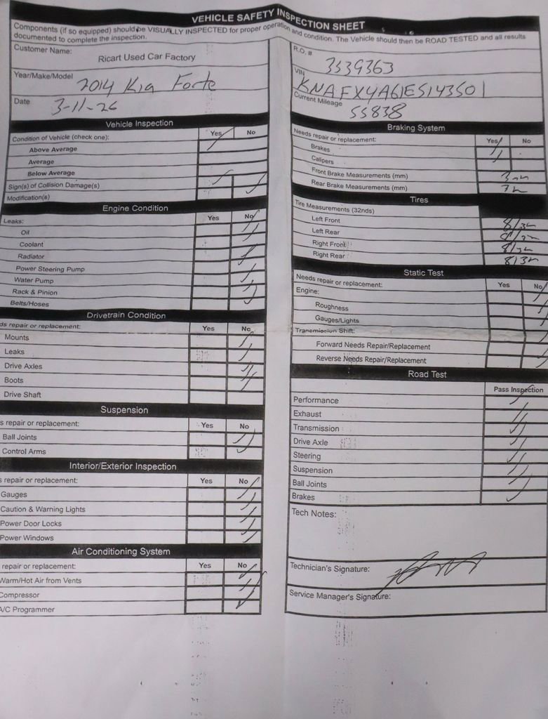 Used 2014 Kia Forte LX w/ Popular Package image 4