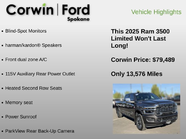 Used 2025 RAM 3500 Limited AWD/4WD image 6