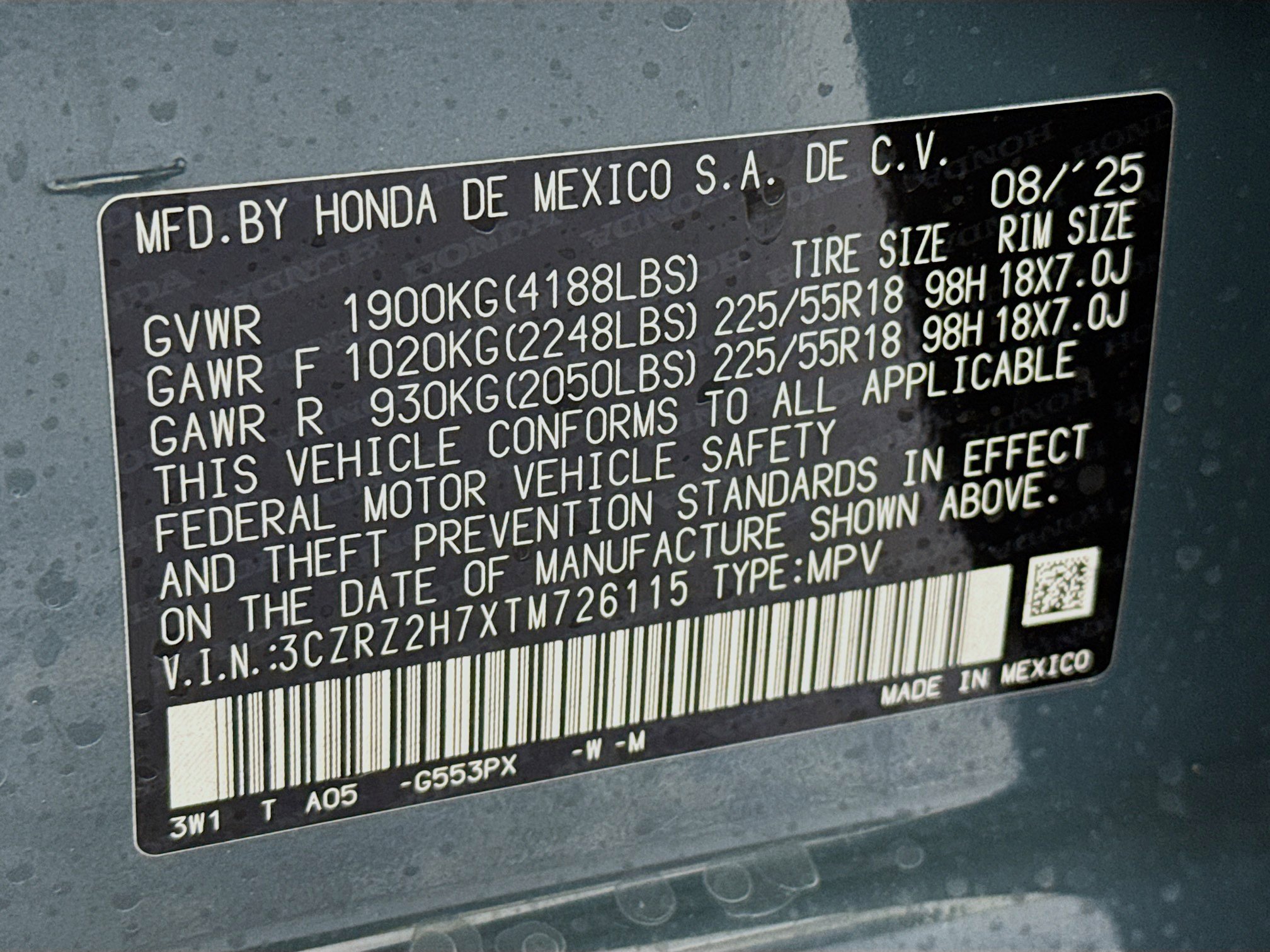 New 2026 Honda HR-V EX-L image 31