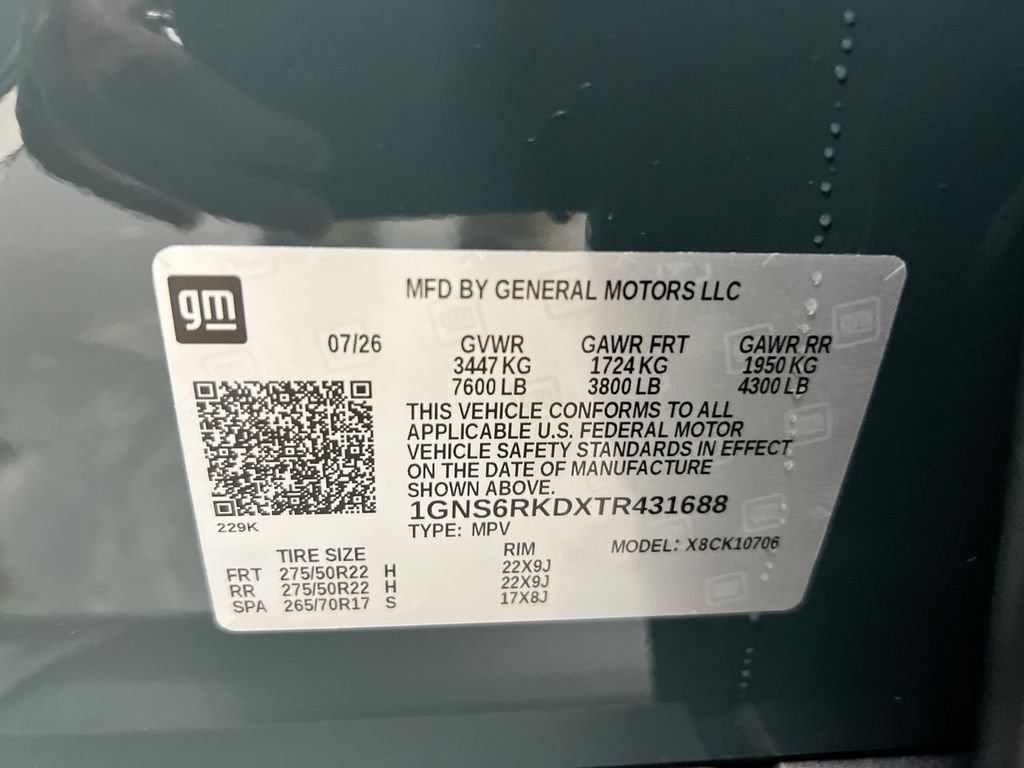 New 2026 Chevrolet Tahoe RST AWD/4WD image 29