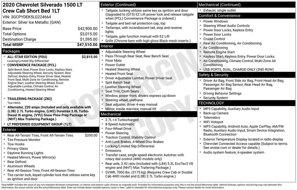 Used 2020 Chevrolet Silverado 1500 LT w/ All-Star Edition AWD/4WD image 2