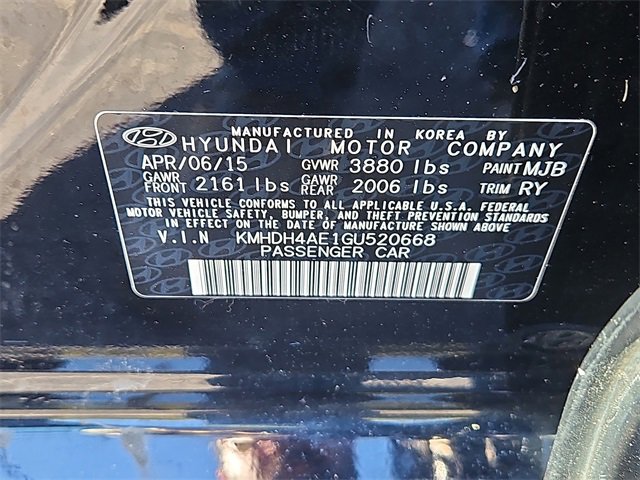 Used 2016 Hyundai Elantra Value Edition image 14